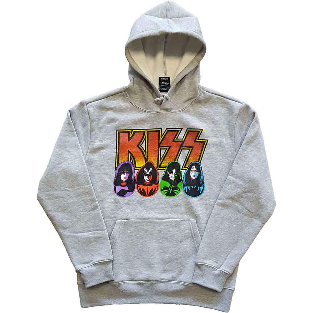 Kiss - Logo, Faces & Icons - Sweatshirt Grey