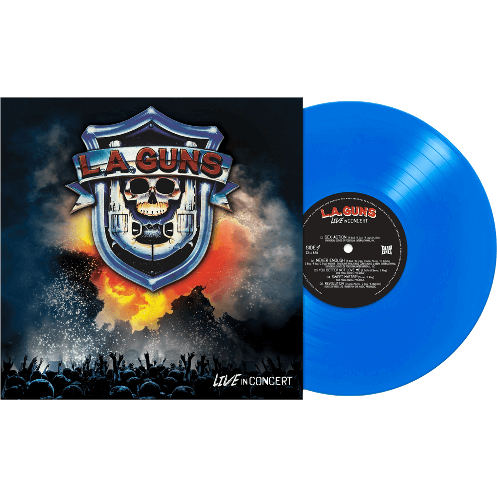 L.A. Guns - Live In Concert (Colored Vinyl, Blue, Limited Edition) - Vinyl