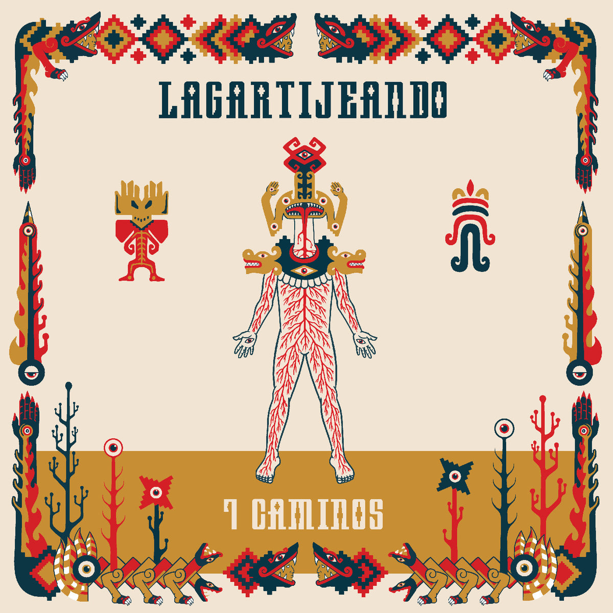 Lagartijeando - 7 Caminos (Orange Vinyl) - Vinyl