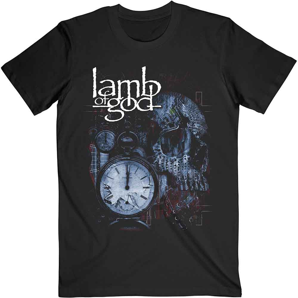 Lamb Of God - Circuitry Skull Recolour - T-Shirt Black