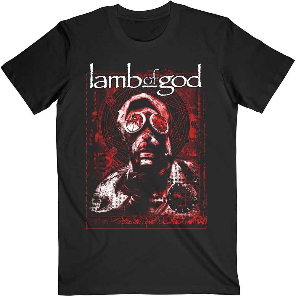Lamb Of God - Gas Masks Waves - T-Shirt Black