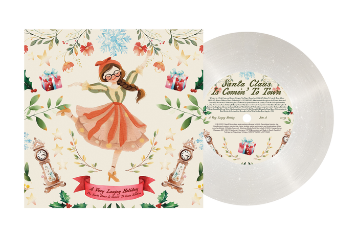 Laufey - A Very Laufey Holiday: The Santa Claus Is Comin’ To Town Edition [Snow Globe Glitter 7'] - Vinyl