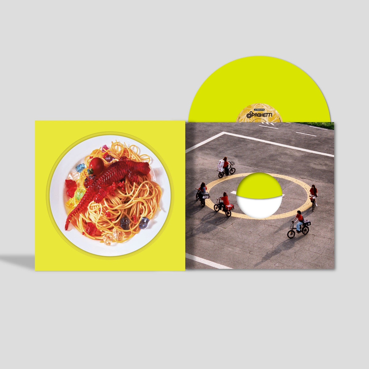 LE SSERAFIM - 1St Single Album "Spaghetti" (Indie Exclusive) [Neon Yellow Vinyl] - Vinyl