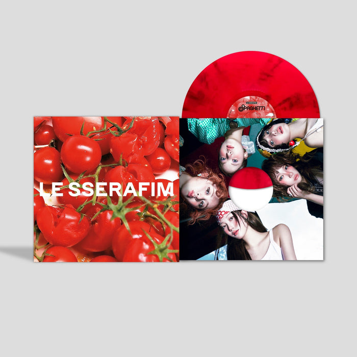LE SSERAFIM - 1St Single Album "Spaghetti" (Indie Exclusive) [Tomato Red Vinyl] - Vinyl