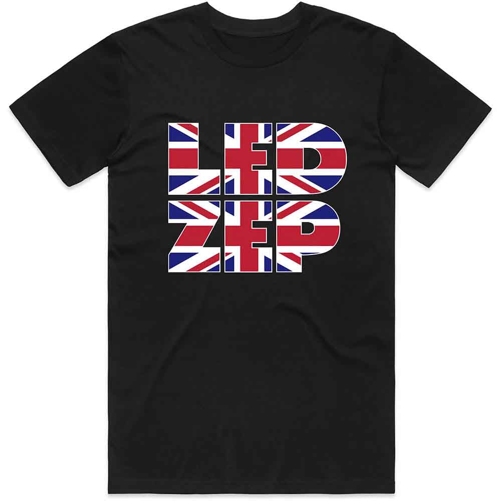 Led Zeppelin - Union Jack Type - T-Shirt Black
