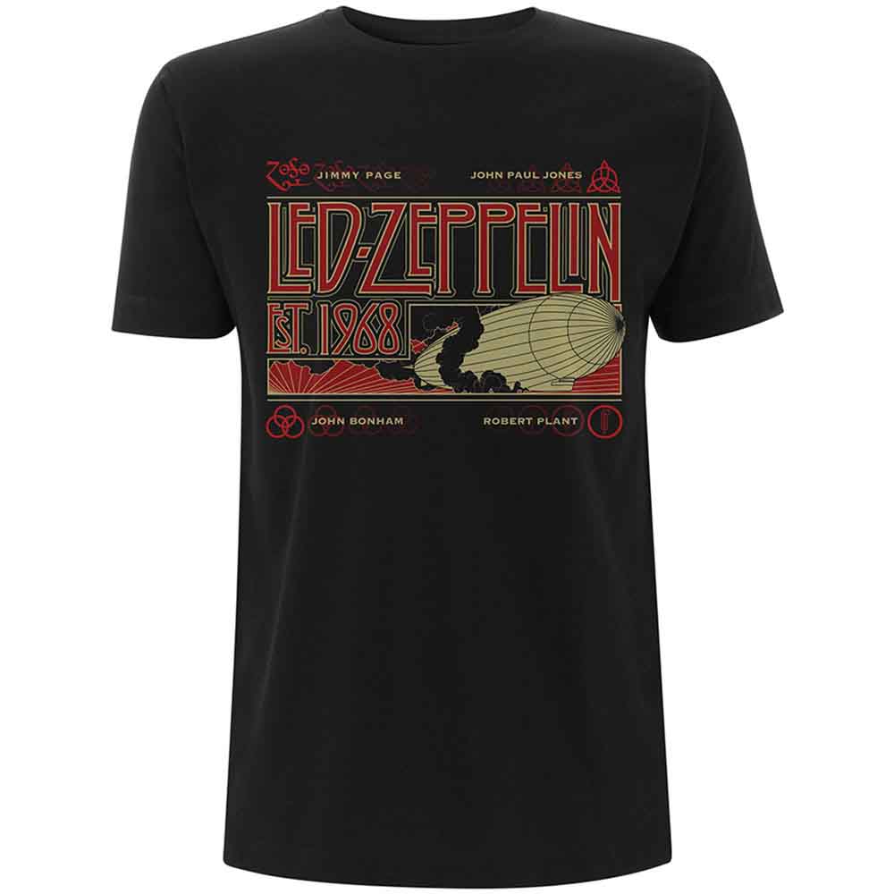 Led Zeppelin - Zeppelin & Smoke - T-Shirt Black