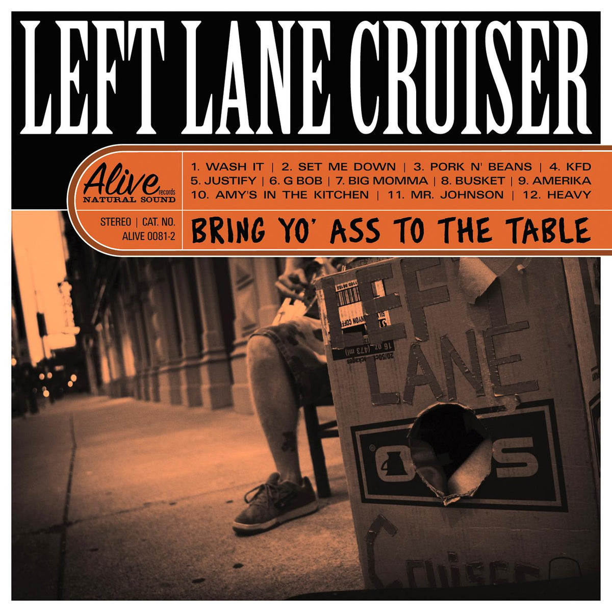 Left Lane Cruiser - Bring Yo' Ass To The Table (CLEAR ORANGE VINYL) - Vinyl
