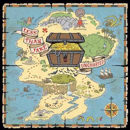 LESS THAN JAKE - Uncharted (Sapphire Marble Colored Vinyl) - Vinyl