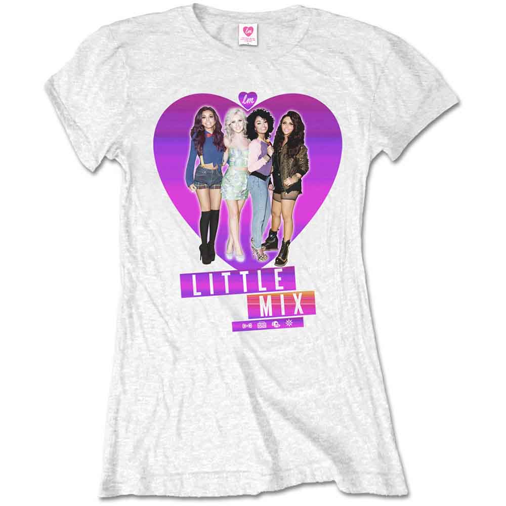 Little Mix - Gradient Heart - T-Shirt White
