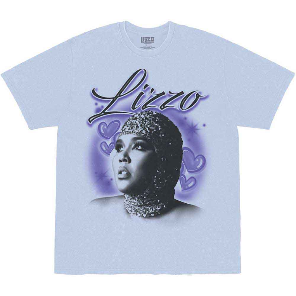 Lizzo - Special Hearts Airbrush - T-Shirt Blue