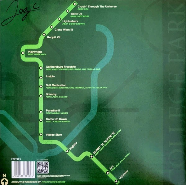 Logic - College Park (Limited Edition, "Varsity" Green & Black Splatter, Artist Signed) (2 Lp's) - Vinyl