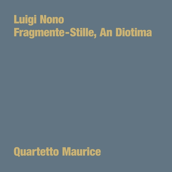 LUIGI NONO - Fragmente: Stille, An Diotima - Vinyl