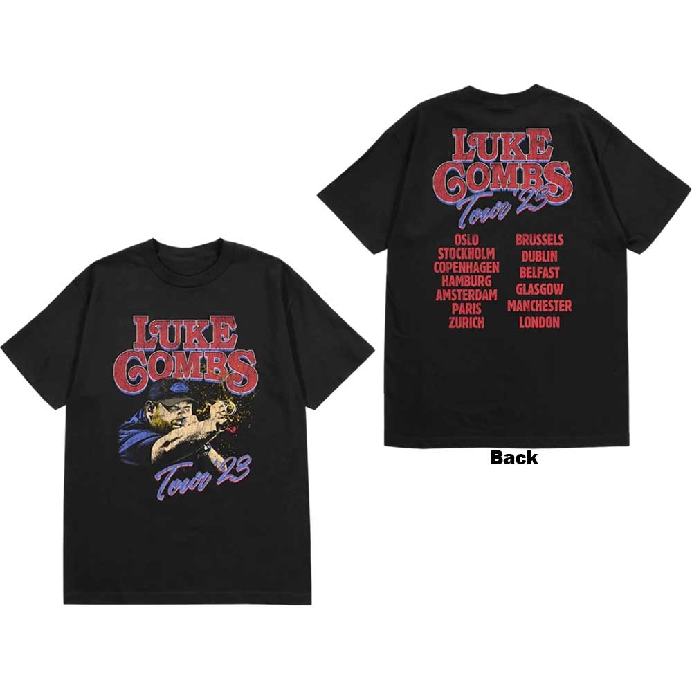 Luke Combs - Tour '23 Smashing Beer - T-Shirt Black