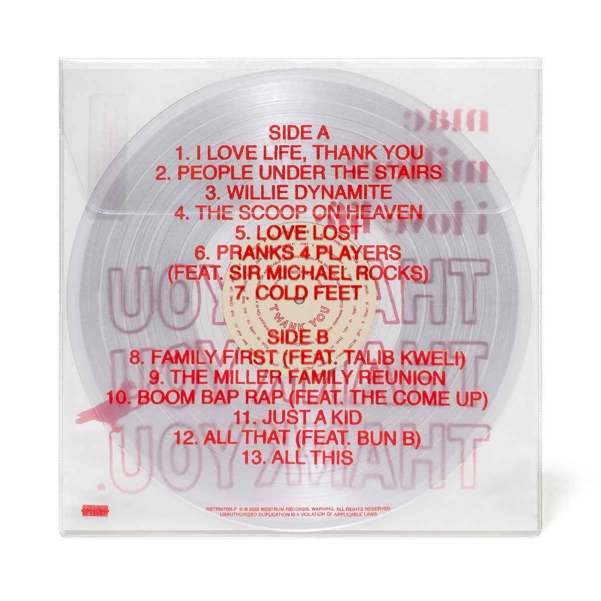 Mac Miller - I Love Life, Thank You (Clear Vinyl) - Vinyl