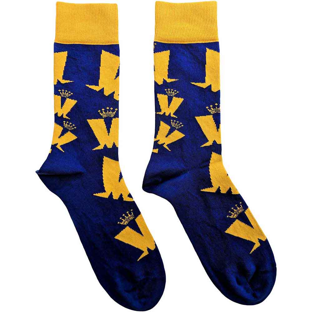 Madness - Crown & M Pattern - Socks Blue