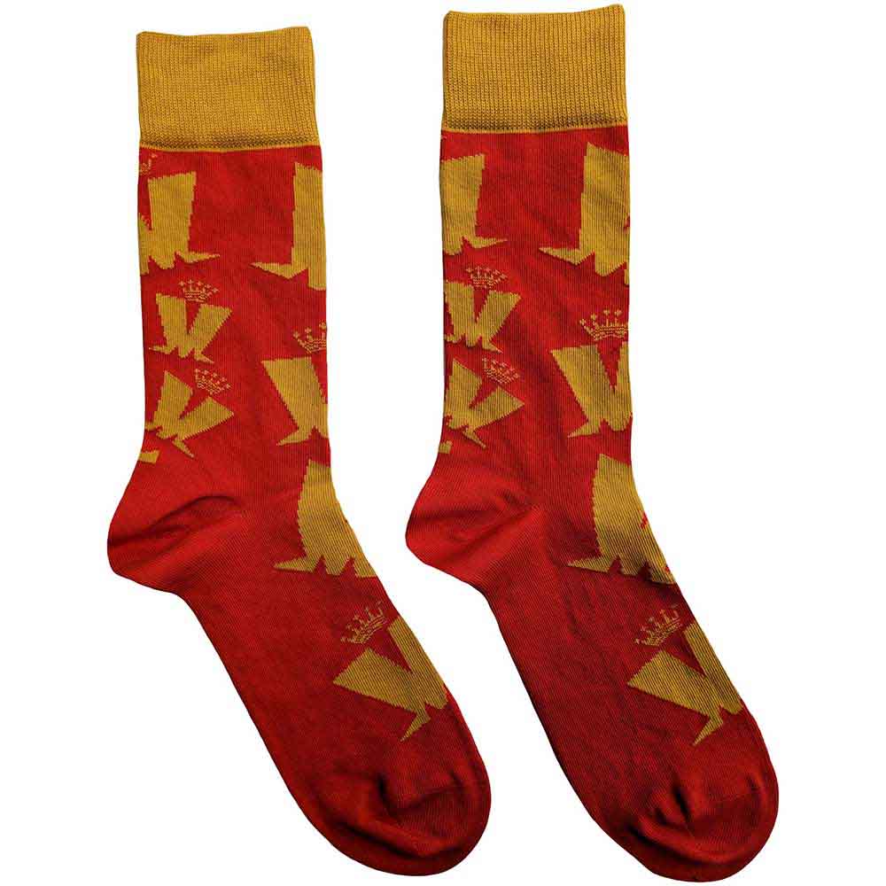 Madness - Crown & M Pattern - Socks Red