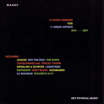 M.A.N.D.Y. - 12 Great Remixes For 11 Great Artists 2001-2007 - CD