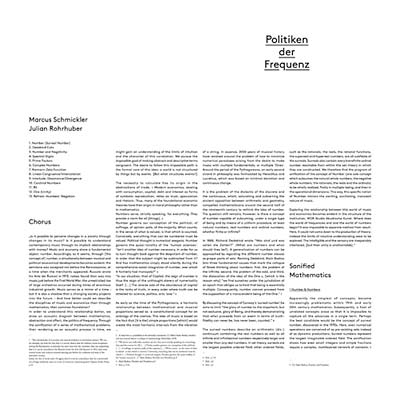 MARCUS SCHMICKLER & JULIAN ROHRHUBER - Politiken der Frequenz - Vinyl