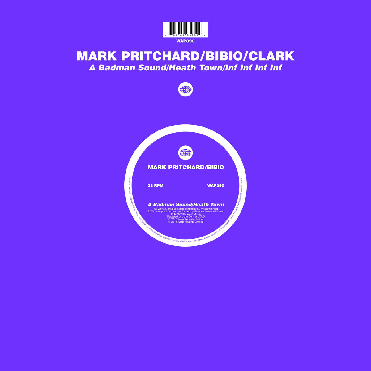 Mark Pritchard / Bibio / Clark - A Badman Sound / Heath Town / Inf Inf Inf Inf - Vinyl
