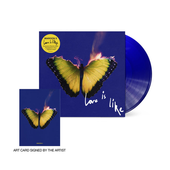 Maroon 5 - Love Is Like – Limited Edition Transparent Electric Blue Vinyl [Signed Insert] - Vinyl