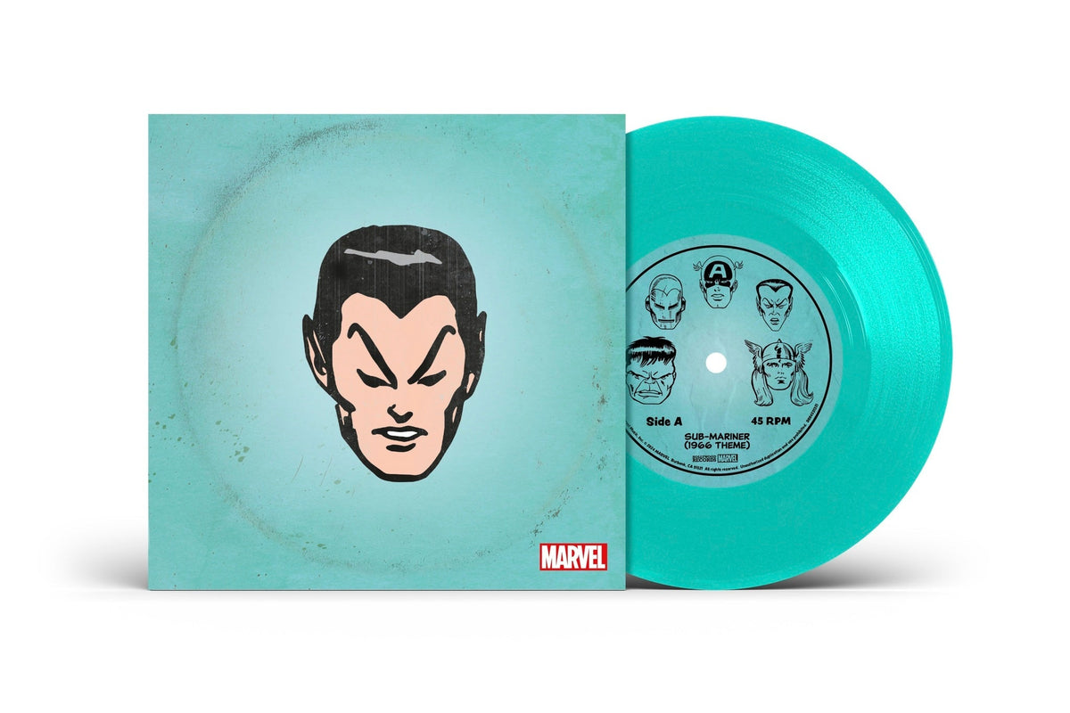 Marvel Chorus - Sub-Mariner (1966 Theme) / Merry Marvel Marching Society [Translucent Sea Foam 7" Single] - Vinyl