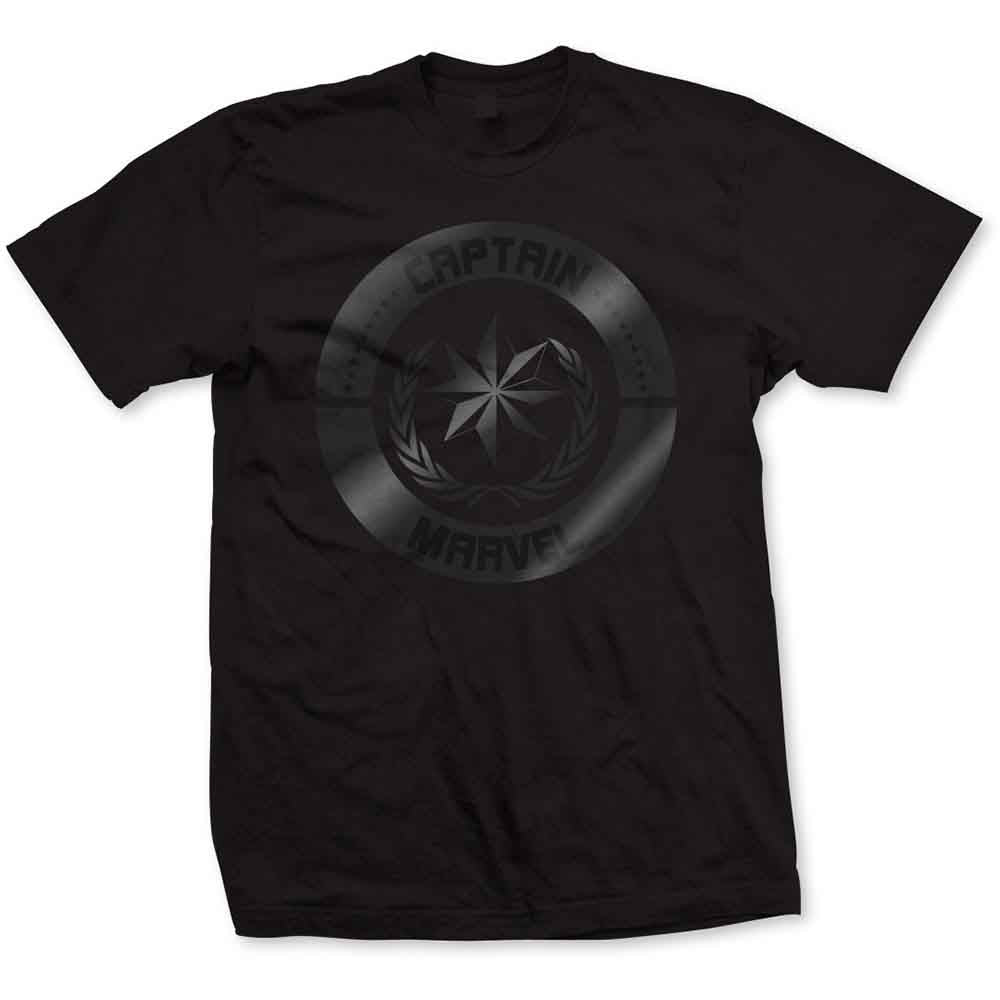 Marvel Comics - Captain Marvel Silver Circle - T-Shirt Black