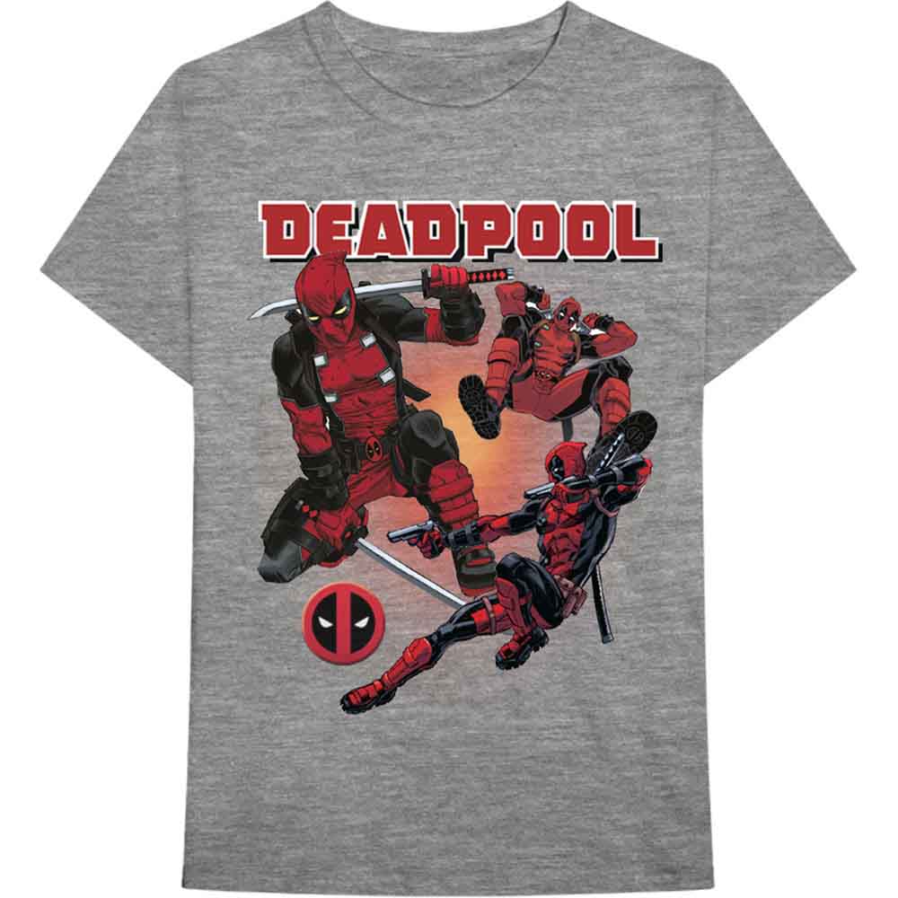 Marvel Comics - Deadpool Collage 1 - T-Shirt Grey