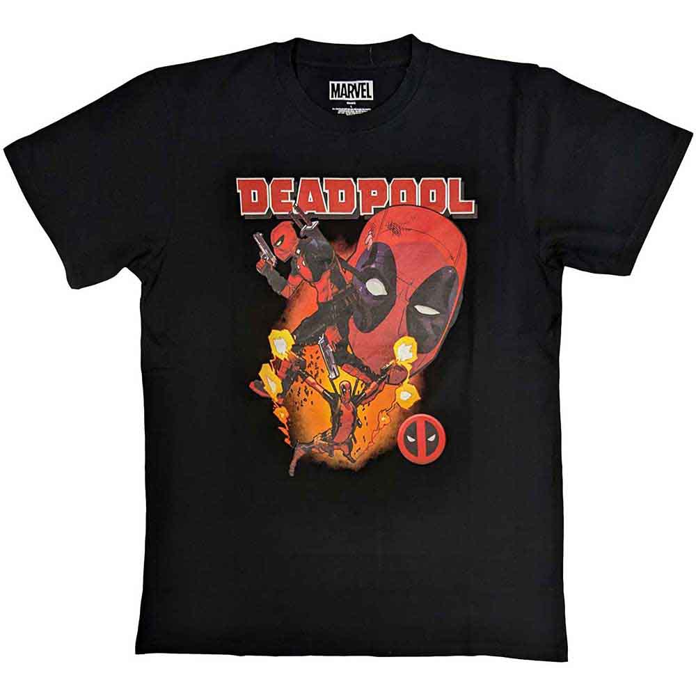 Marvel Comics - Deadpool Collage 2 - T-Shirt Black