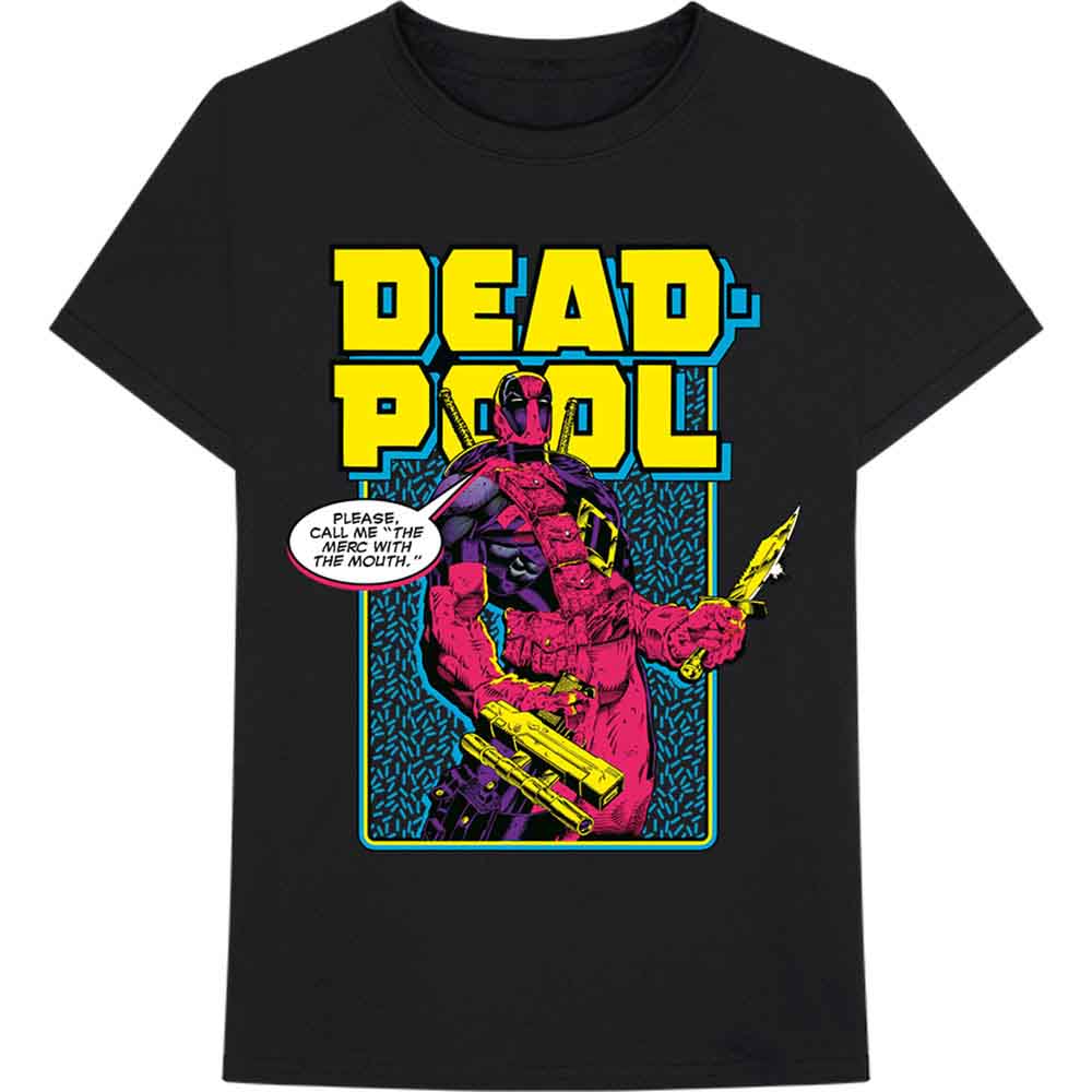 Marvel Comics - Deadpool Comic Merc - T-Shirt Black