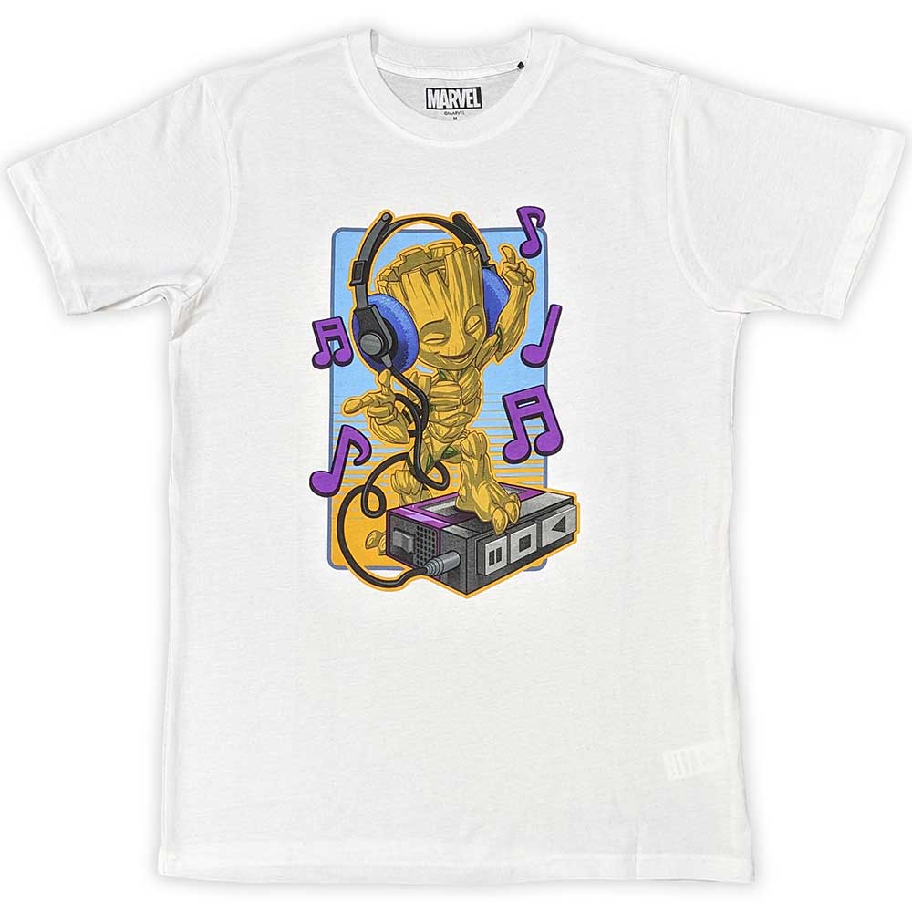 Marvel Comics - Guardians of the Galaxy Groot Dancing - T-Shirt White