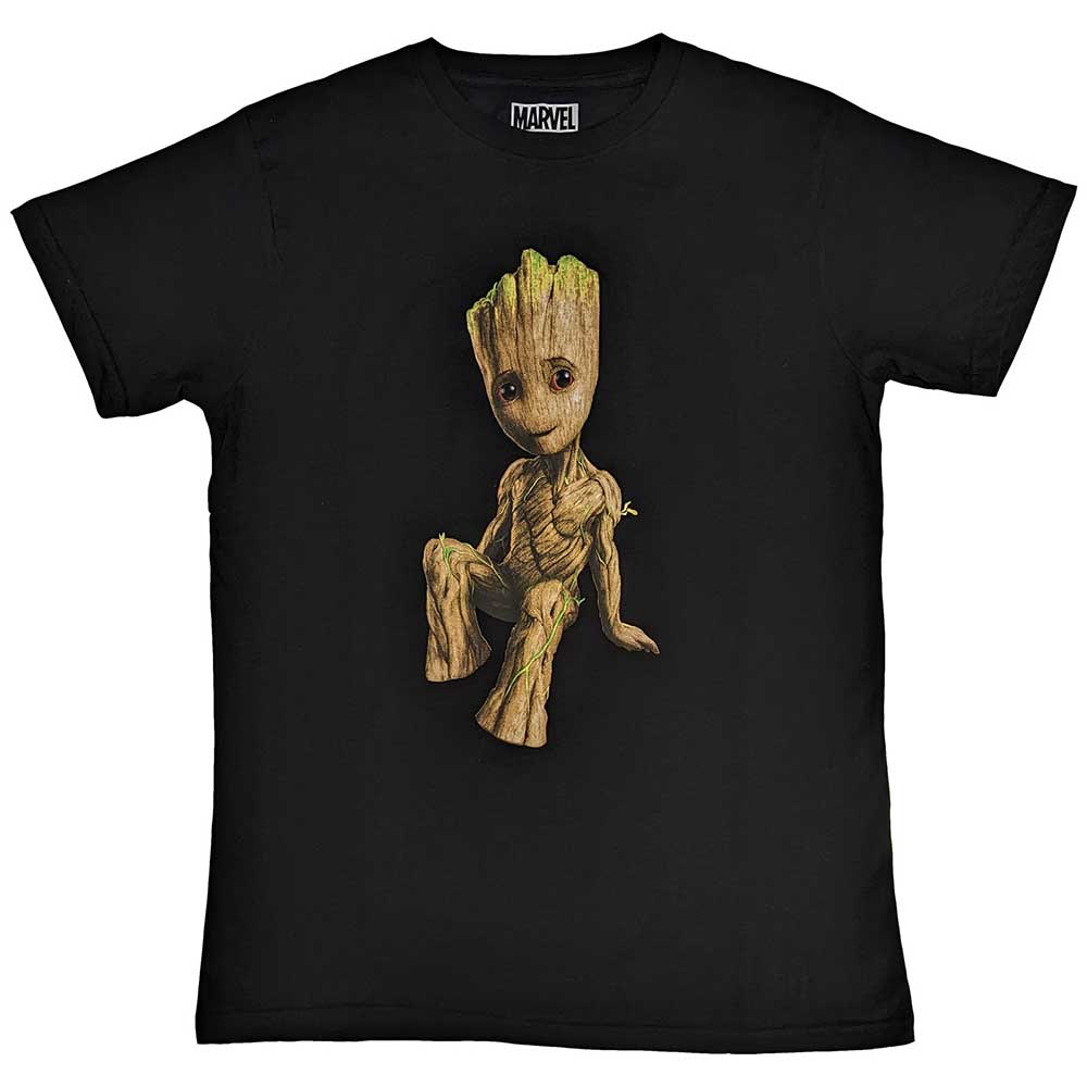 Marvel Comics - Guardians of the Galaxy Groot Perch - T-Shirt Black