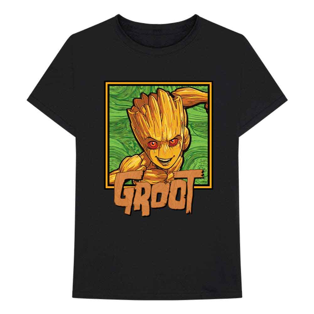 Marvel Comics - I am Groot - Groot Square - T-Shirt Black