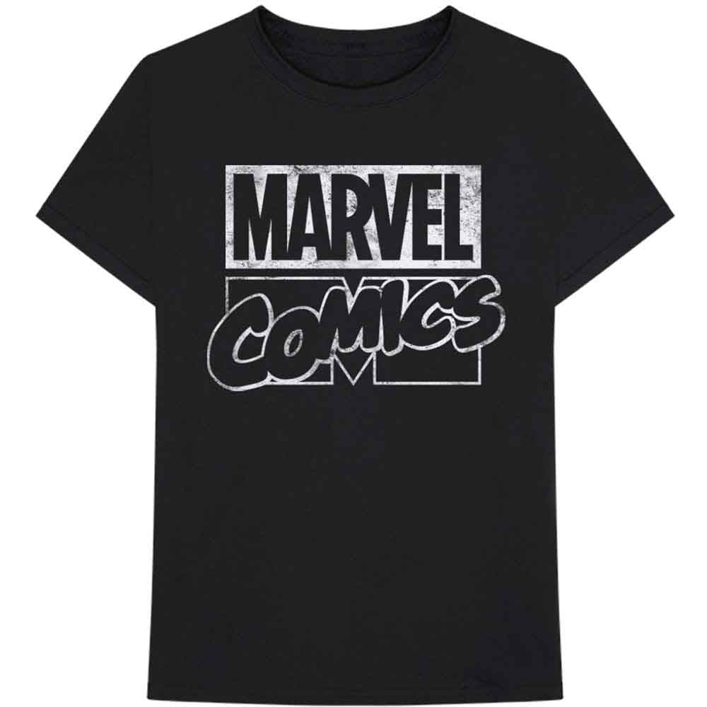 Marvel Comics - Logo - T-Shirt Black