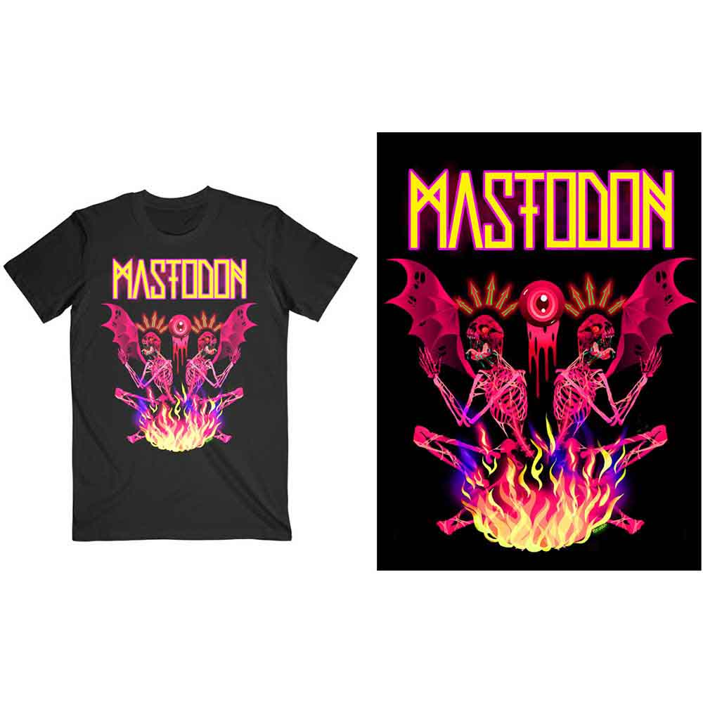 Mastodon - Double Brimstone Neon - T-Shirt Black