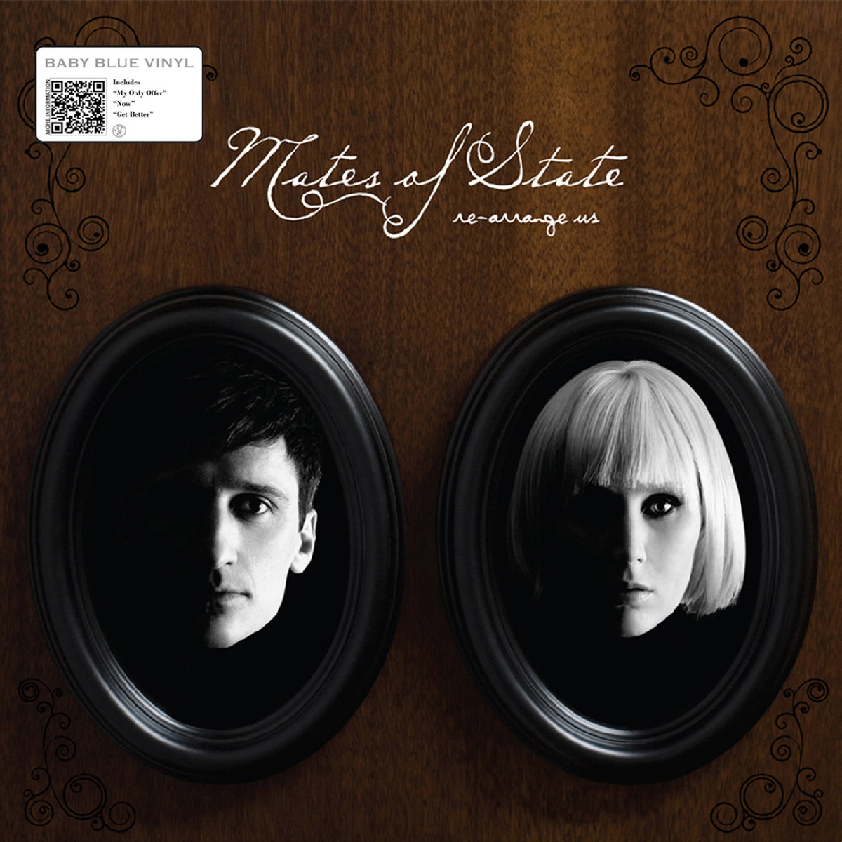 Mates of State - Re-Arrange Us (Blue Vinyl) - Vinyl