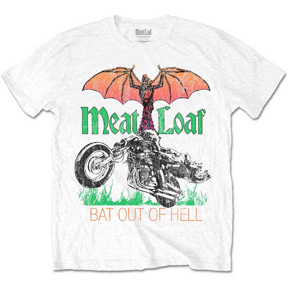 Meat Loaf - Bat Out Of Hell - T-Shirt White