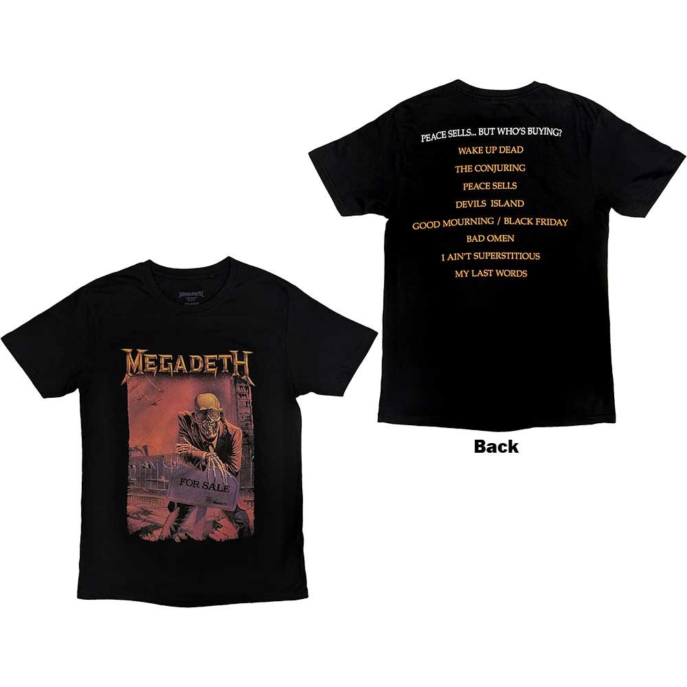 Megadeth - Peace Sells Album Cover - T-Shirt Black