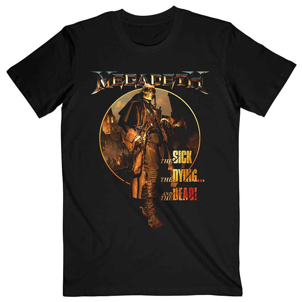 Megadeth - The Sick, The Dying ‚Ä¶ And the Dead Circle Album Art - T-Shirt Black