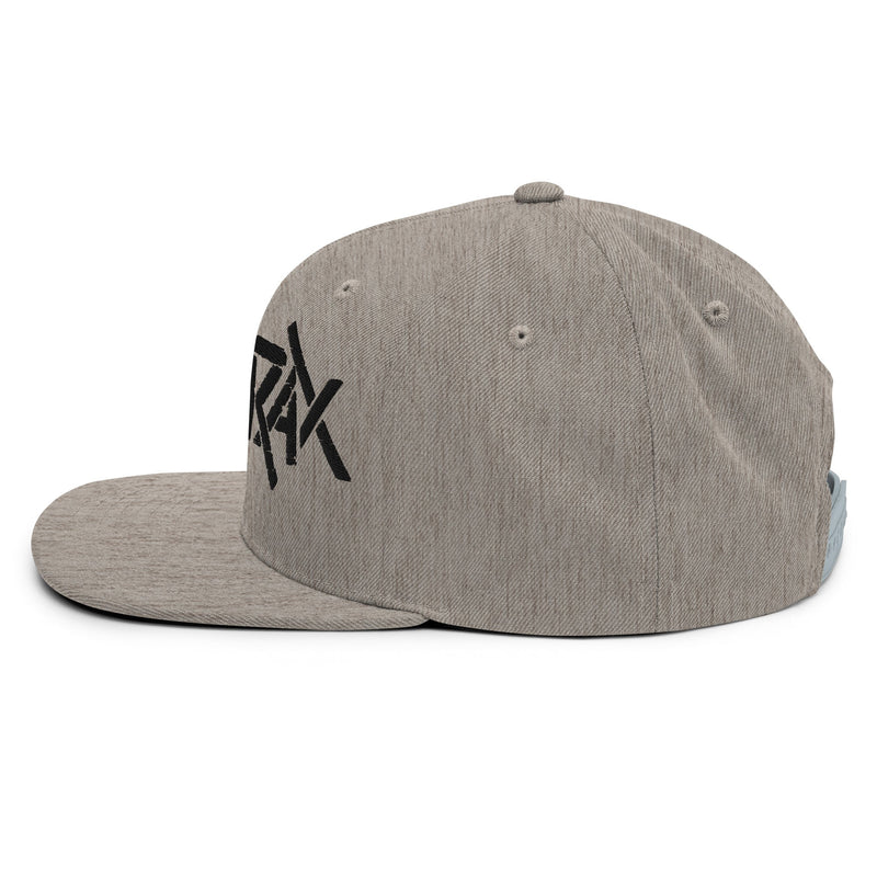 Merch Moment - Anthrax - Black on Gray Snapback HD Embroidered Hat -