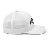 Merch Moment - Anthrax - Black on White Trucker HD Embroidered Hat -