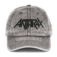Merch Moment - Anthrax - Vintage Cotton Twill HD Embroidered Cap -