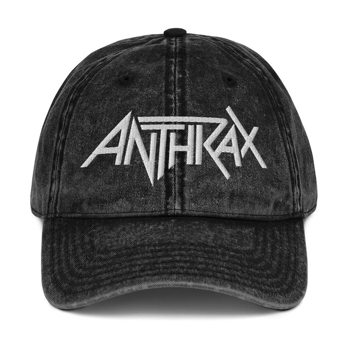 Merch Moment - Anthrax - Vintage Cotton Twill HD Embroidered Cap -