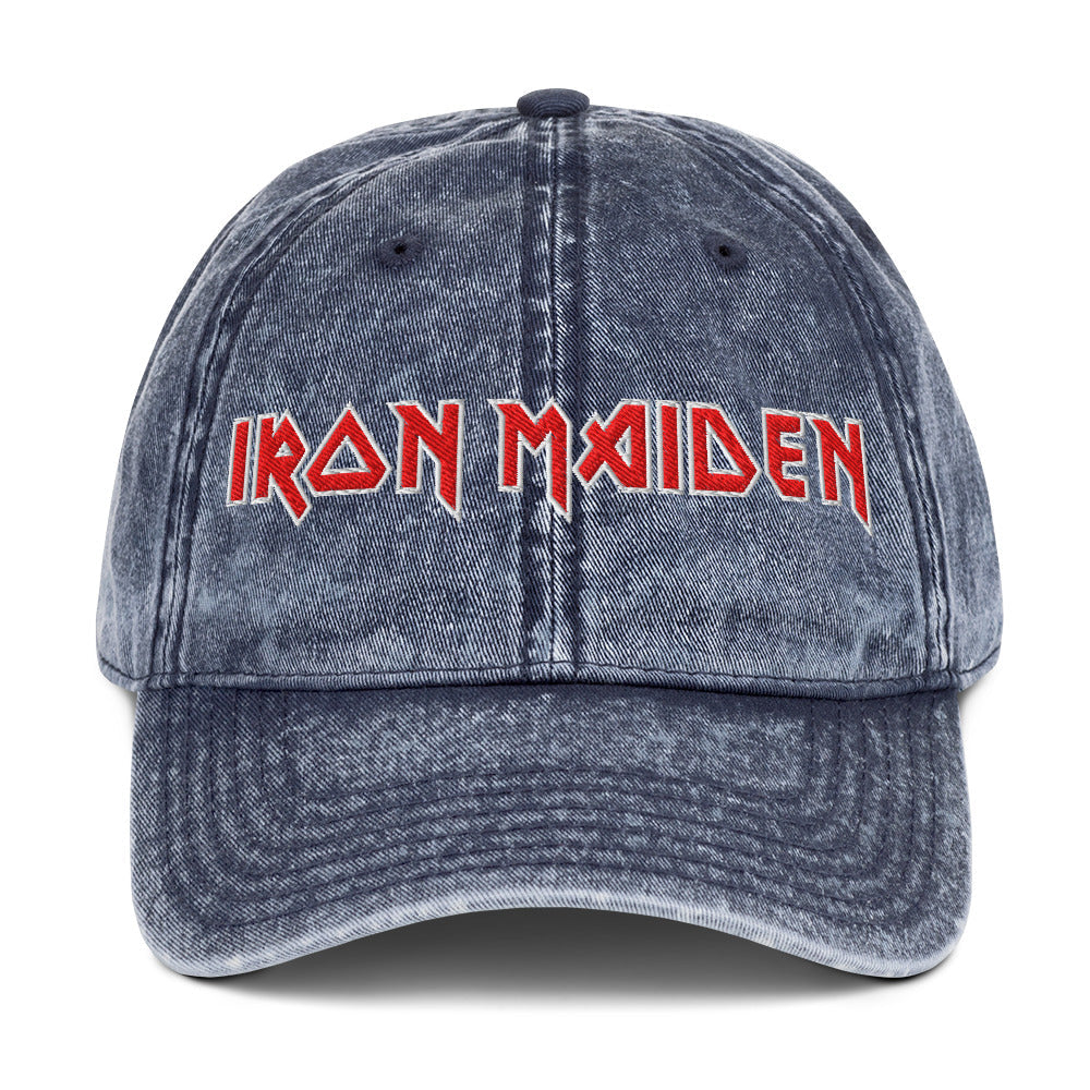 Merch Moment - Iron Maiden - Vintage Cotton Twill HD Embroidered Cap -