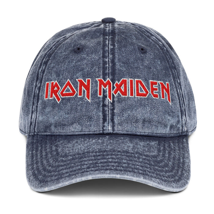 Merch Moment - Iron Maiden - Vintage Cotton Twill HD Embroidered Cap -