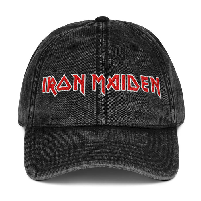 Merch Moment - Iron Maiden - Vintage Cotton Twill HD Embroidered Cap -