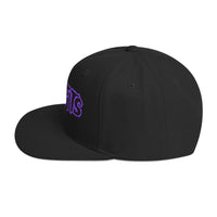 Merch Moment - Misfits - Purple Drip Logo Snapback HD Embroidered Hat -