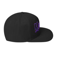Merch Moment - Misfits - Purple Drip Logo Snapback HD Embroidered Hat -