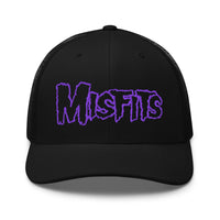 Merch Moment - Misfits - Purple Drip Logo Trucker HD Embroidered Hat -
