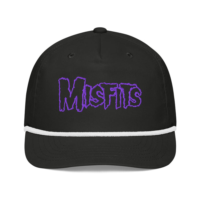 Merch Moment - Misfits - Purple Logo Roped Snapback HD Embroidered Hat -
