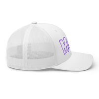 Merch Moment - Misfits - Purple on White Trucker HD Embroidered Hat -